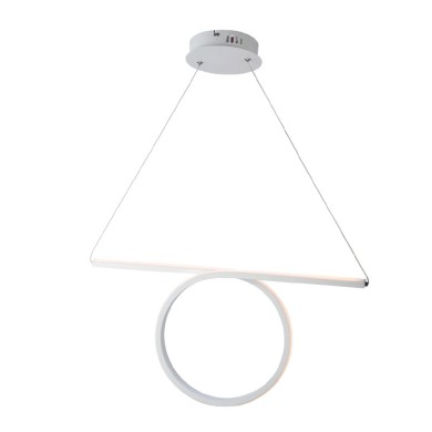 NETTO PENDANT LIGHTING LED 32W 3000K 1920LM WHITE ALUMINUM 64Χ17ΧΗ120CM ZERO