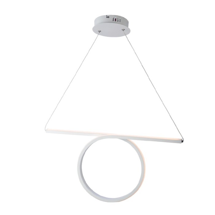 NETTO PENDANT LIGHTING LED 32W 3000K 1920LM WHITE ALUMINUM 64Χ17ΧΗ120CM ZERO