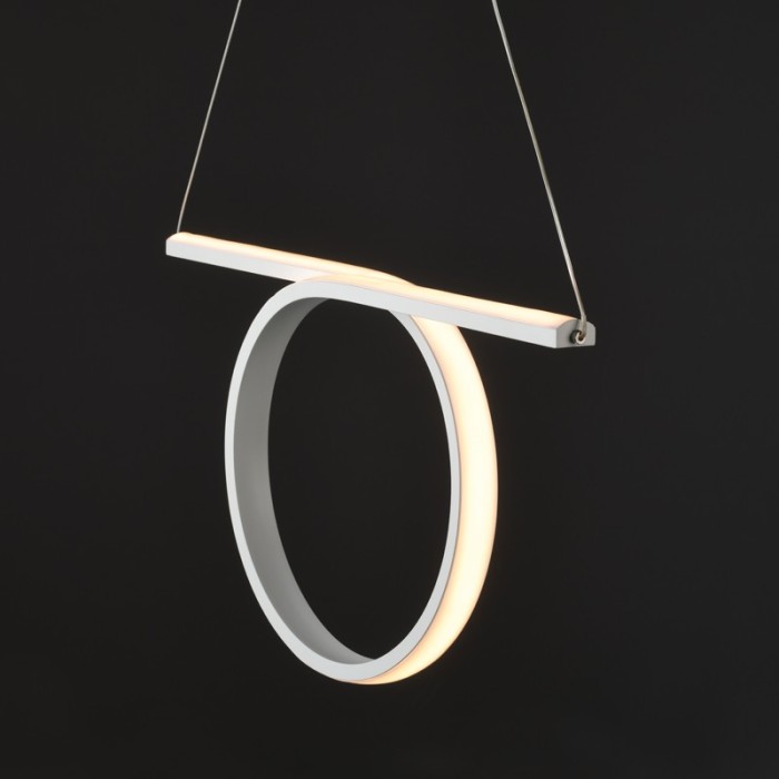 NETTO PENDANT LIGHTING LED 32W 3000K 1920LM WHITE ALUMINUM 64Χ17ΧΗ120CM ZERO