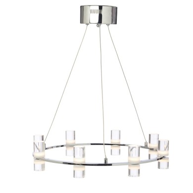 NETTO ΦΩΤΙΣΤΙΚΟ ΚΡΕΜΑΣΤΟ ΧΡΩΜΙΟ ΑΛΟΥΜΙΝΙΟ LED 32W 3000K 2880Lm IP20 Φ520Χ1315mm