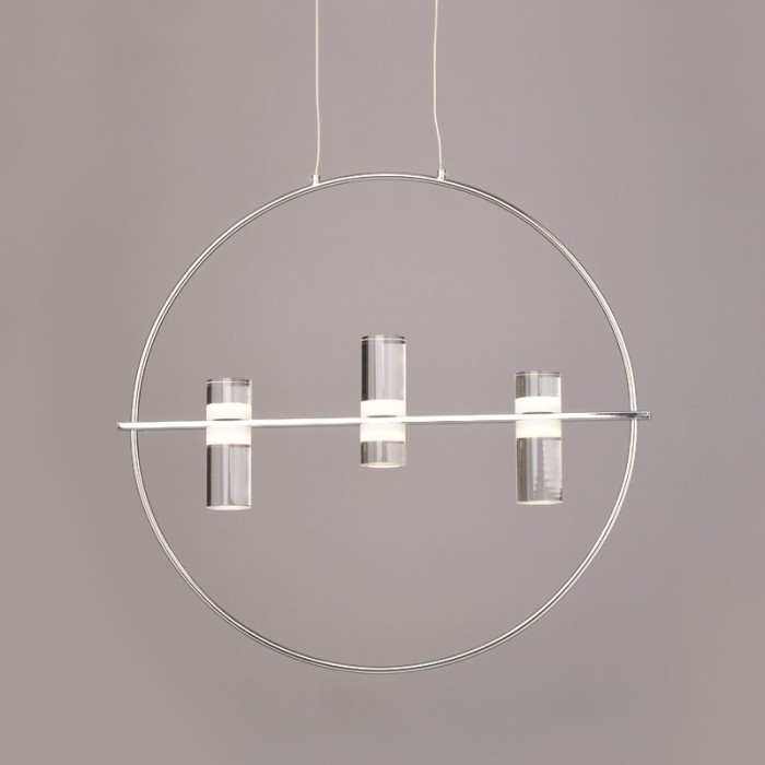 NETTO ΦΩΤΙΣΤΙΚΟ ΚΡΕΜΑΣΤΟ ΧΡΩΜΙΟ ΑΛΟΥΜΙΝΙΟ LED 12W 3000K 1080Lm IP20 530Χ1730mm