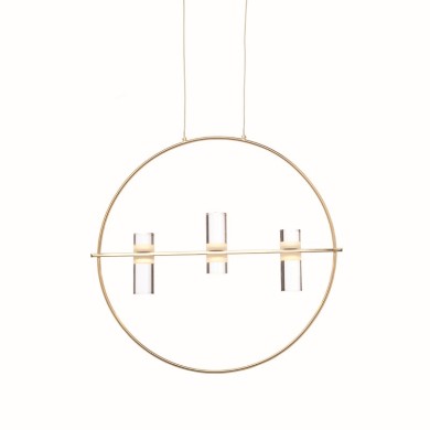NETTO PENDANT LIGHTING LED2835 12W GOLD ALUMINUM 3000K 1080LM D53XH173CM IONIAN