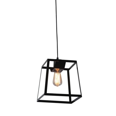 NETTO HANGING METAL CUBE BLACK 1XE27 CHESS