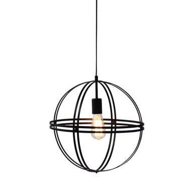 PENDANT D40 1XE27 CIRCLE METALLIC SIRENA