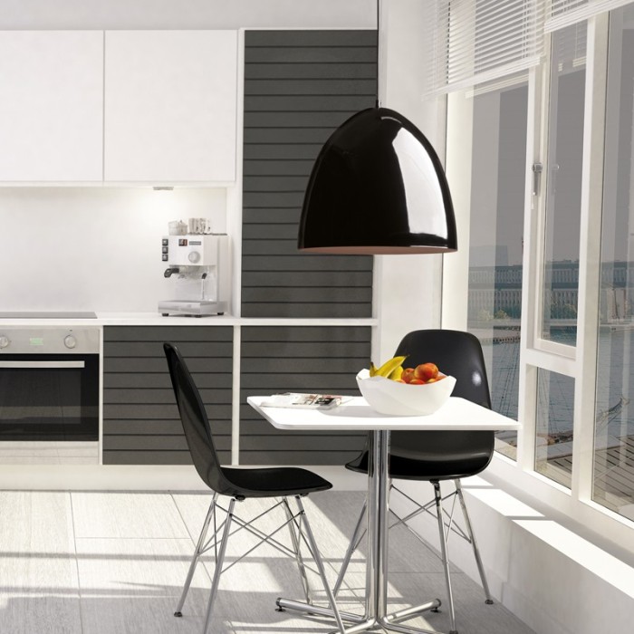 NETTO WALL LAMP 1 Χ Ε27 BLACK 50Χ11Χ8 CM METALIC OTHELLO