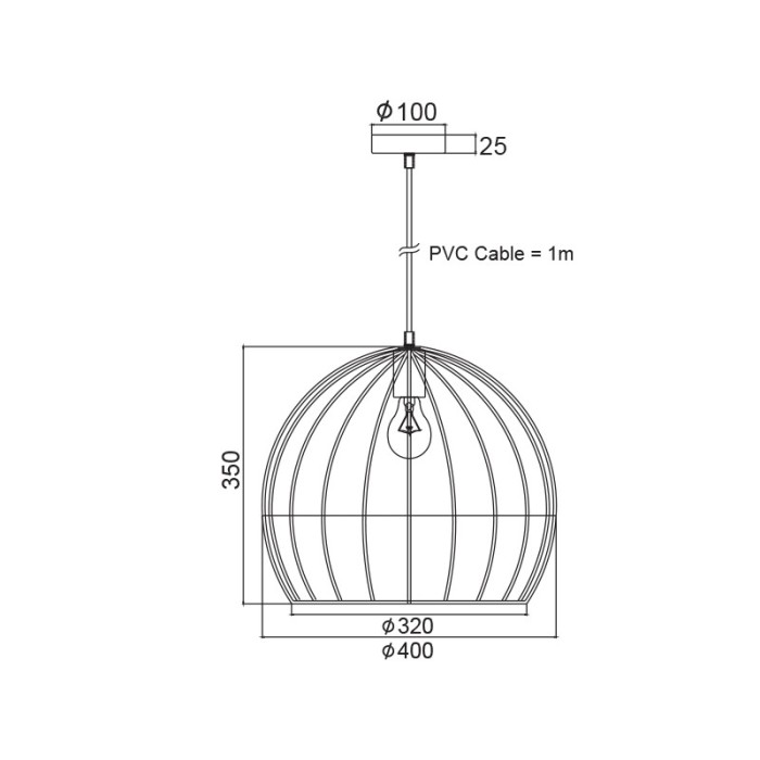 NETTO WALL LAMP 1 Χ Ε27 BLACK 50Χ11Χ8 CM METALIC PROMETHEUS