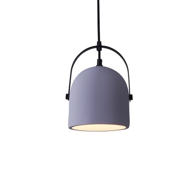 NETTO PENDANT 1ΧΕ27 GREY CEMENT D16XH130CM CARAMELO