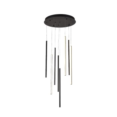 ALICE-PENDANT LIGHT SAND BLACK ALUMINUM LED 50W CCT CCT 2800K-3200K-4000K 2000LM IP20
