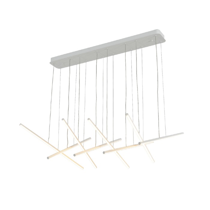 CORE- PENDANT LIGHT SAND WHITE ALUMINUM+ SILICONE LED 80W CCT CCT 2800K-3200K-4000K 3200LM IP20
