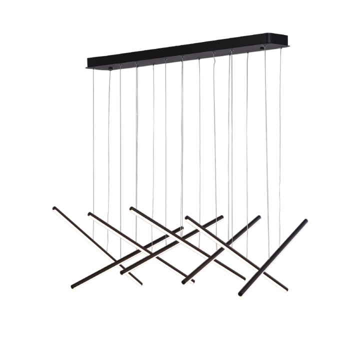 CORE- PENDANT LIGHT SAND BLACK ALUMINUM+ SILICONE LED 80W CCT 2800K-3200K-4000K 3200LM IP20
