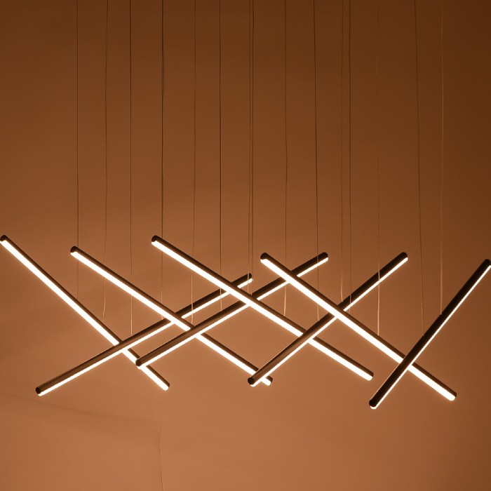 CORE- PENDANT LIGHT SAND BLACK ALUMINUM+ SILICONE LED 80W CCT 2800K-3200K-4000K 3200LM IP20
