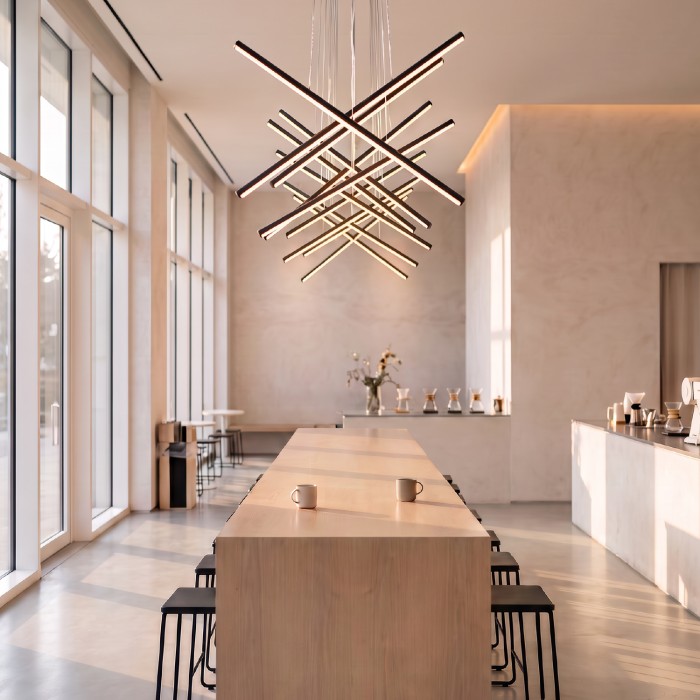 CORE- PENDANT LIGHT SAND BLACK ALUMINUM+ SILICONE LED 80W CCT 2800K-3200K-4000K 3200LM IP20
