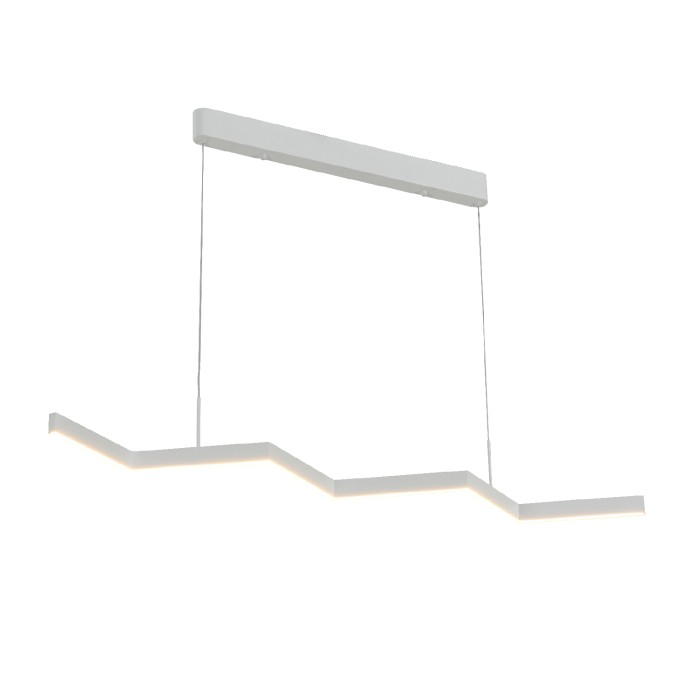 ZIGZAG- PENDANT LIGHT SAND WHITE ALUMINUM+ SILICONE LED 30W CCT 2800K-3200K-4000K 1200LM IP20
