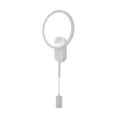 LOOP- WALL LIGHT SAND WHITE ALUMINUM+ SILICONE LED 12W CCT 2800K-3200K-4000K 1200LM IP20
