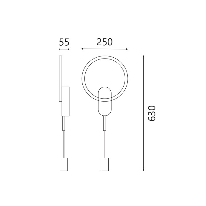 LOOP- WALL LIGHT SAND WHITE ALUMINUM+ SILICONE LED 12W CCT 2800K-3200K-4000K 1200LM IP20
