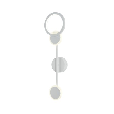BANE- WALL LIGHT SAND WHITE ALUMINUM+ SILICONE LED 12W CCT 2800K-3200K-4000K 480LM IP20
