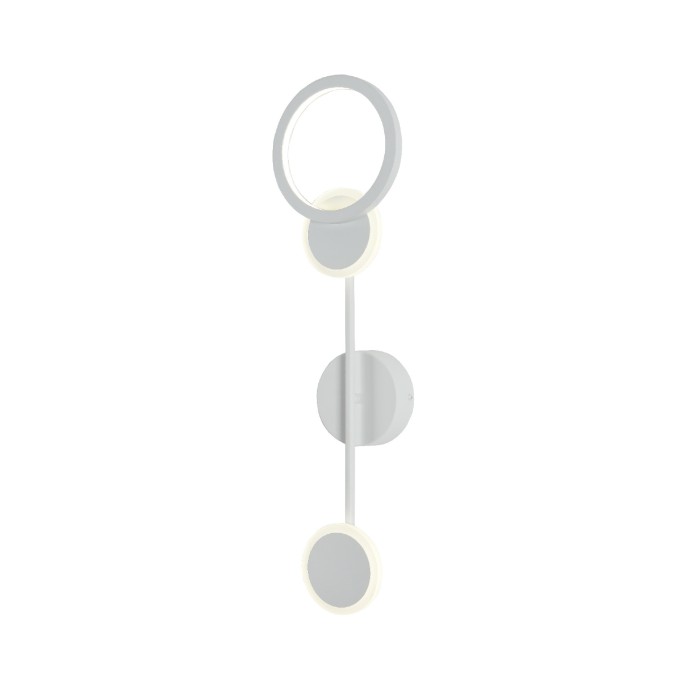 BANE- WALL LIGHT SAND WHITE ALUMINUM+ SILICONE LED 12W CCT 2800K-3200K-4000K 480LM IP20
