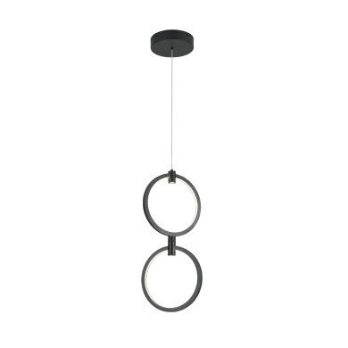 LILO- PENDANT LIGHT SAND BLACK ALUMINUM+ SILICONE LED 26W CCT 2800K-3200K-4000K 1050LM IP20
