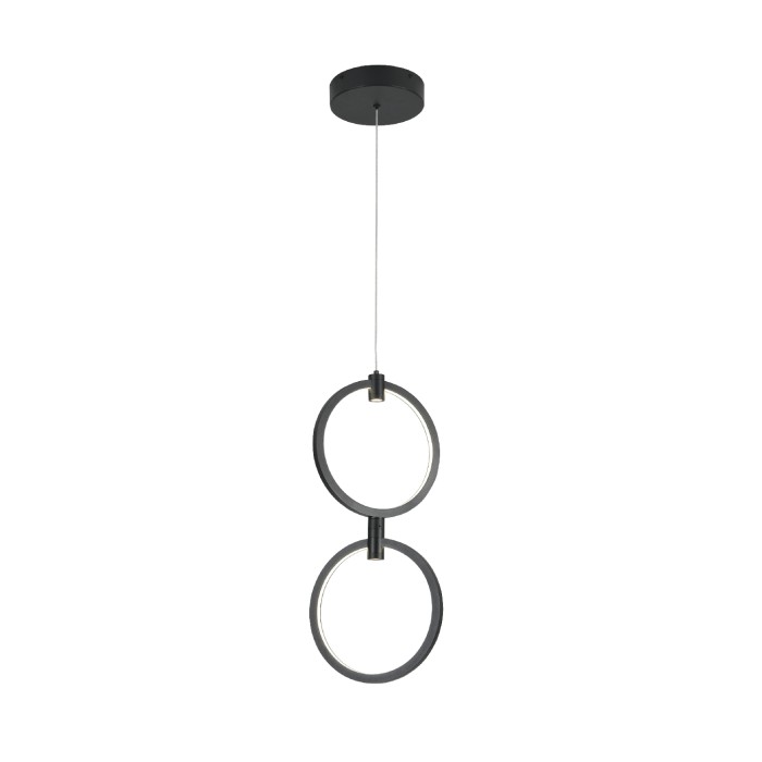 LILO- PENDANT LIGHT SAND BLACK ALUMINUM+ SILICONE LED 26W CCT 2800K-3200K-4000K 1050LM IP20
