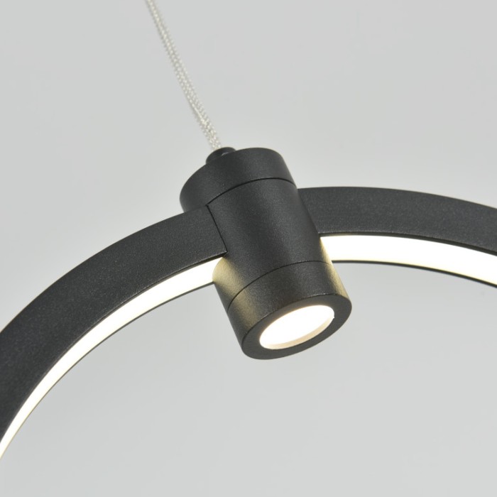 LILO- PENDANT LIGHT SAND BLACK ALUMINUM+ SILICONE LED 26W CCT 2800K-3200K-4000K 1050LM IP20

