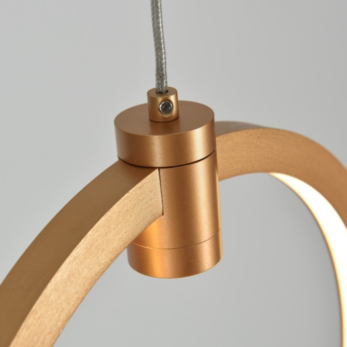 LILO- PENDANT LIGHT BRUSH GOLD ALUMINUM+ SILICONE LED 26W CCT 2800K-3200K-4000K 1050LM IP20
