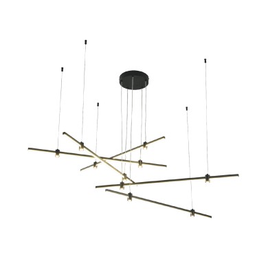 MAST- PENDANT LIGHT SAND BLACK ALUMINUM+ SILICONE LED 50W CCT CCT 2800K-3200K-4000K 2000LM IP20
