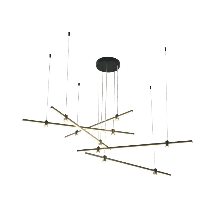 MAST- PENDANT LIGHT SAND BLACK ALUMINUM+ SILICONE LED 50W CCT CCT 2800K-3200K-4000K 2000LM IP20
