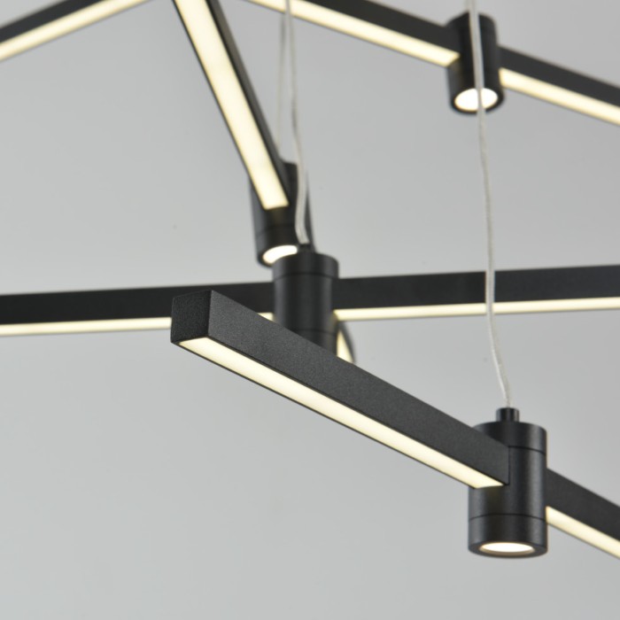 MAST- PENDANT LIGHT SAND BLACK ALUMINUM+ SILICONE LED 50W CCT CCT 2800K-3200K-4000K 2000LM IP20
