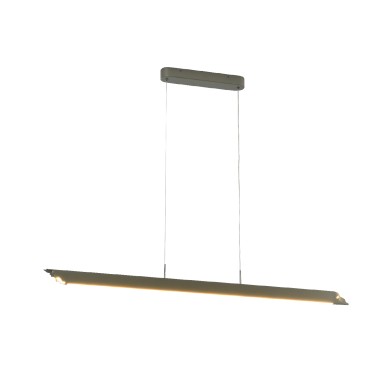 RUNO- PENDANT LIGHT BRUSH SILVER ALUMINUM+ SILICONE LED 20W CCT 2800K-3200K-4000K 900LM IP20
