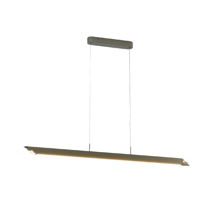RUNO- PENDANT LIGHT BRUSH SILVER ALUMINUM+ SILICONE LED 20W CCT 2800K-3200K-4000K 900LM IP20
