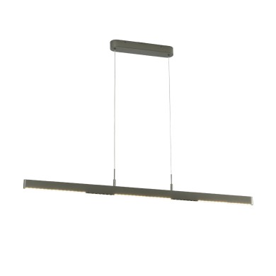 IONIS- PENDANT LIGHT BRUSH SILVER ALUMINUM+ SILICONE LED 30W CCT 2800K-3200K-4000K 900LM  IP20
