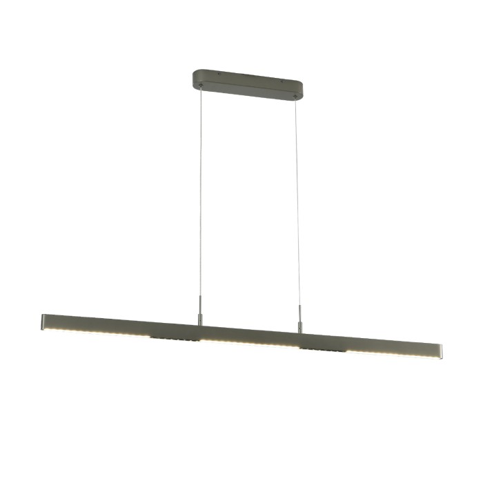 IONIS- PENDANT LIGHT BRUSH SILVER ALUMINUM+ SILICONE LED 30W CCT 2800K-3200K-4000K 900LM  IP20
