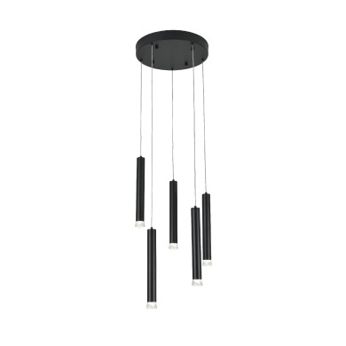 RAPENZO- PENDANT LIGHT SAND BLACK ALUMINUM LED 30W CCT CCT 2800K-3200K-4000K 1200LM IP20
