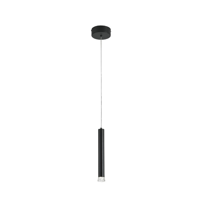 RAPENZO- PENDANT LIGHT SAND BLACK ALUMINUM LED 6W CCT CCT 2800K-3200K-4000K 240LM  IP20
