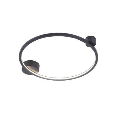 ELUMA- WALL LIGHT SAND BLACK ALUMINUM+ SILICONE LED 30W CCT CCT 2800K-3200K-4000K 1200LM IP20

