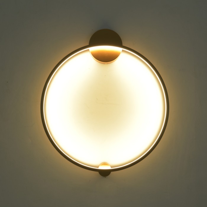 ELUMA- WALL LIGHT SAND BLACK ALUMINUM+ SILICONE LED 30W CCT CCT 2800K-3200K-4000K 1200LM IP20
