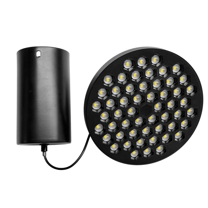 Pendand Honeycomb Light - 18W Black with Black Reflector/Ra>80/2350lm/3000K
