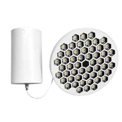 Pendand Honeycomb Light - 18W White with Black Reflector/Ra>80/2350lm/3000K
