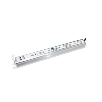 ΓΡΑΜΜΙΚΟ ΜΕΤΑΛΛΙΚΟ CV LED DRIVER 18W 230V AC24V DC 0.75A IP20ΜΕ ΚΑΛΩΔΙΑ