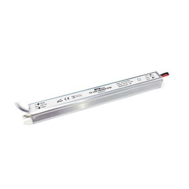 LINEAR METAL CV LED DRIVER 24W 230V AC-24V DC 1A IP20 WITH CABLES