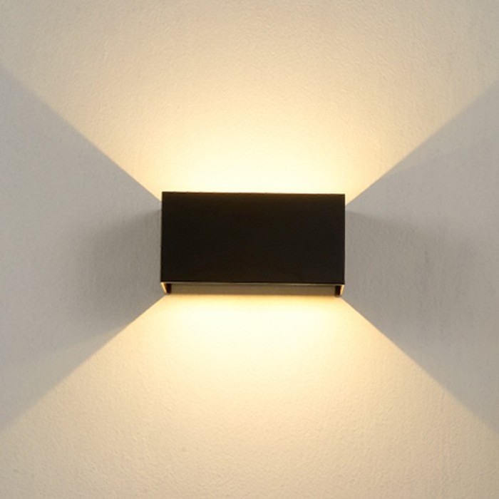 LED SMD WALL LUMINAIRE 12W 860LM 0-120° 230VAC 3.000K DARK GREY CRI80 IP54 30.000HRS