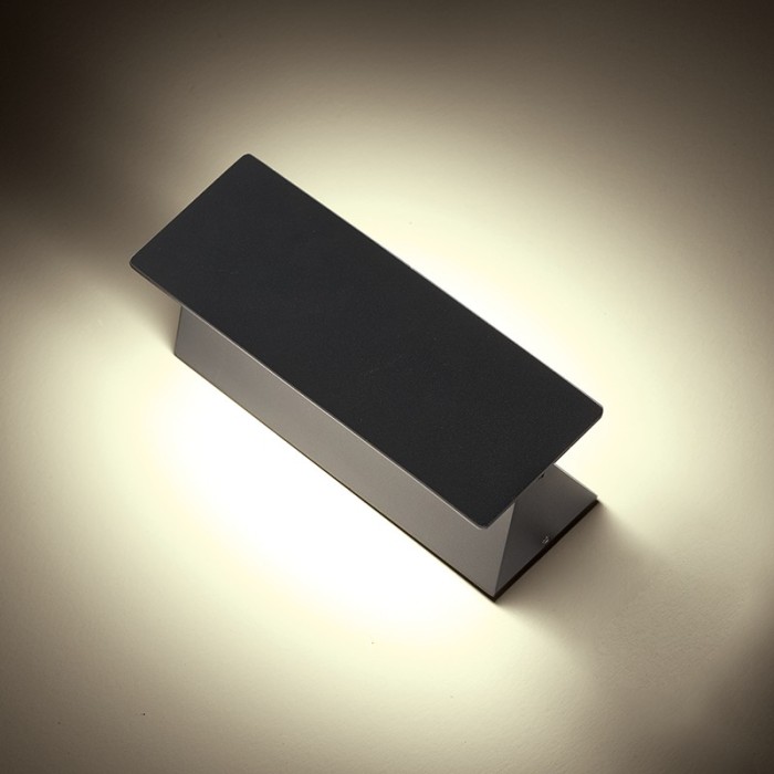 LED SMD WALL LUMINAIRE 7W 210LM 190° 230V AC 3.000K DARK GREY CRI80 IP54 30.000HRS