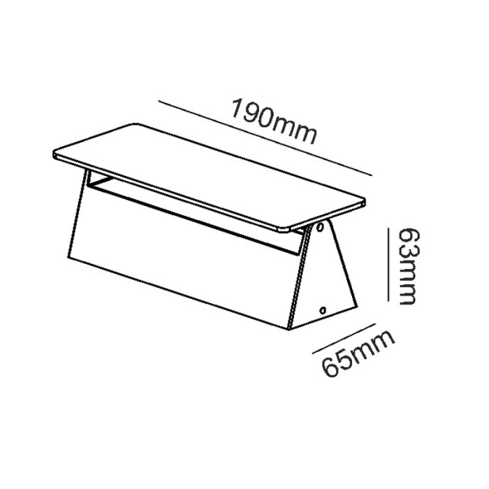 LED SMD WALL LUMINAIRE 7W 210LM 190° 230V AC 3.000K DARK GREY CRI80 IP54 30.000HRS