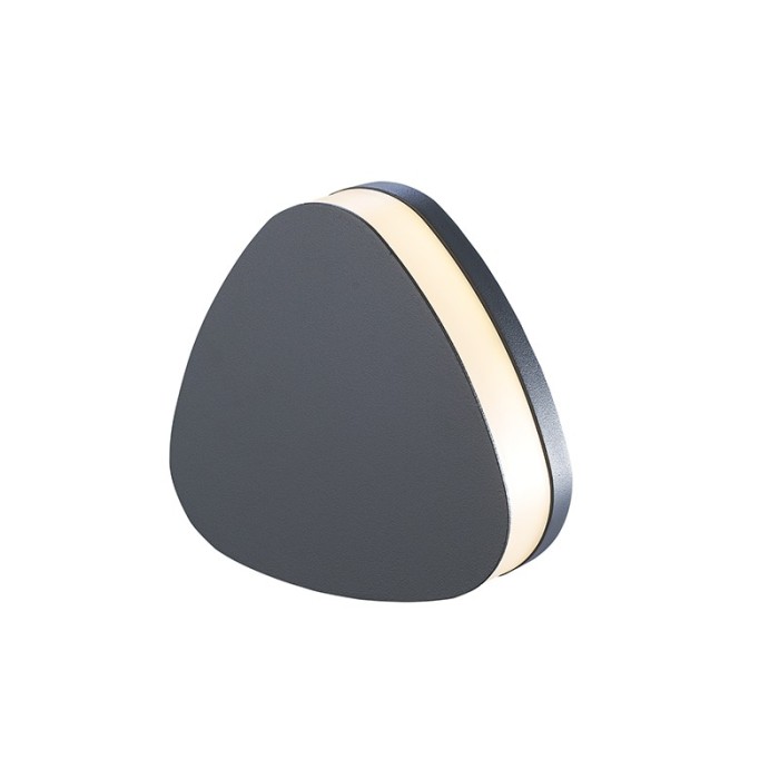 LED SMD WALL LUMINAIRE 10W 320LM 68° 230V AC 3.000K DARK GREY CRI80 IP65 30.000HRS