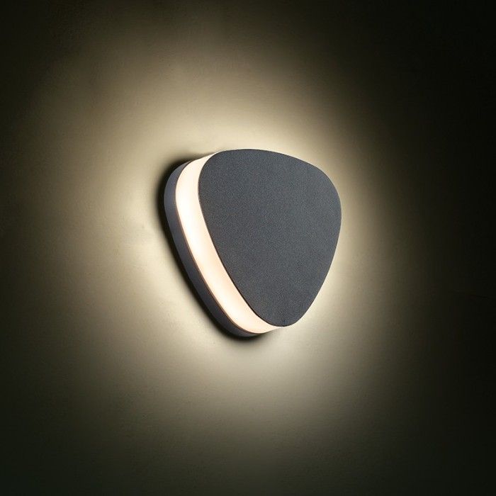 LED SMD WALL LUMINAIRE 10W 320LM 68° 230V AC 3.000K DARK GREY CRI80 IP65 30.000HRS