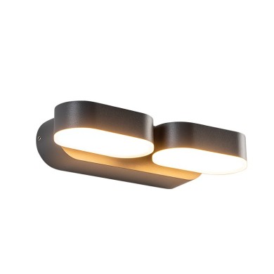 LED SMD WALL LUMINAIRE 13W 630LM 100° 230V AC 3.000K DARK GREY CRI80 IP54 30.000HRS