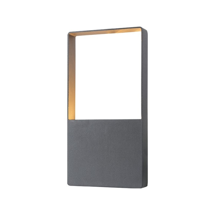 LED SMD WALL LUMINAIRE 4W 240LM 120° 230V AC 3.000K DARK GREY CRI80 IP54 30.000HRS