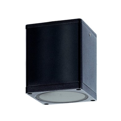 GU10  SQUARE CEILING LUMINAIRE 230V AC BLACK IP65 GU10 MAX.35W