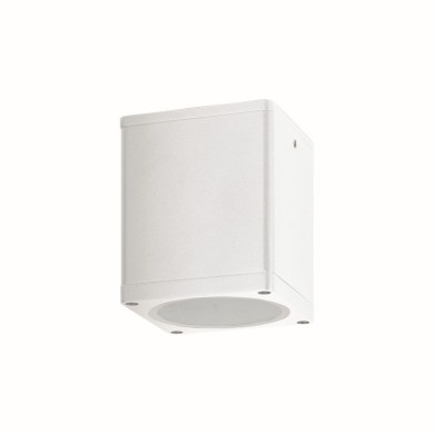 GU10  SQUARE CEILING LUMINAIRE 230V AC MATT WHITE IP65 GU10 MAX.35W