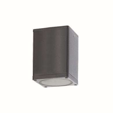 E27 PAR30 SQUARE CEILING LUMINAIRE 230V AC DARK GREY IP65 MAX.35W